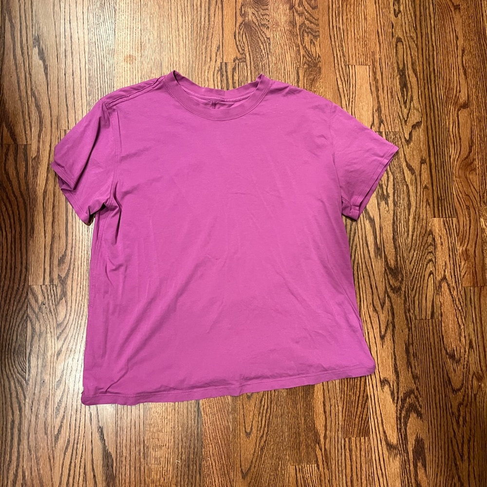 Lululemon Pink Boxy Short Sleeve T-Shirt